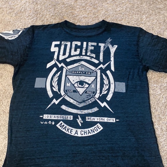 Mens society short sleeve T-shirt perfect used condition - Picture 3 of 7